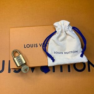 Authentic Louis Vuitton Padlock and Lock Set
